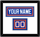 New York Nameplate & Number (Shoulder) - Road Blue (1984-1995) - Triple Mat 1