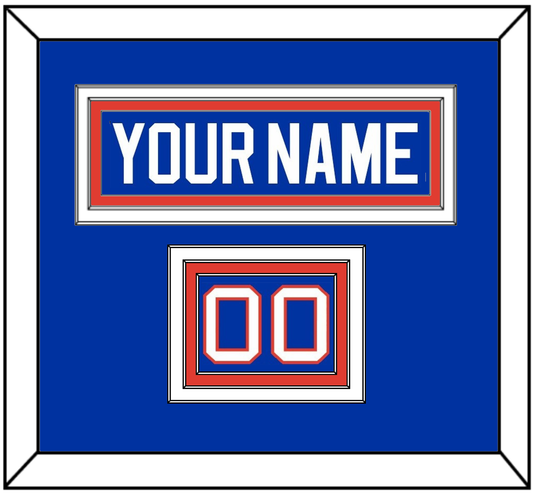 New York Nameplate & Number (Shoulder) - Road Blue (1984-1995) - Premier Tier 2