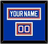 New York Nameplate & Number (Shoulder) - Road Blue (1984-1995) - Triple Mat 2