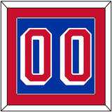 New York Number (Back) - Home Blue (2004-2017) - Single Mat 2