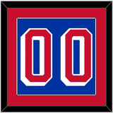 New York Number (Back) - Home Blue (2004-2017) - Single Mat 2