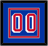 New York Number (Back) - Road Blue (1990-2004) - Double Mat 2