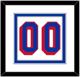 New York Number (Back) - Road White (2004-2017) - Double Mat 1