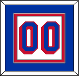 New York Number (Back) - Home White (1990-2004) - Double Mat 2