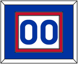 New York Number (Back) - Home White (1976-1978) - Double Mat 2