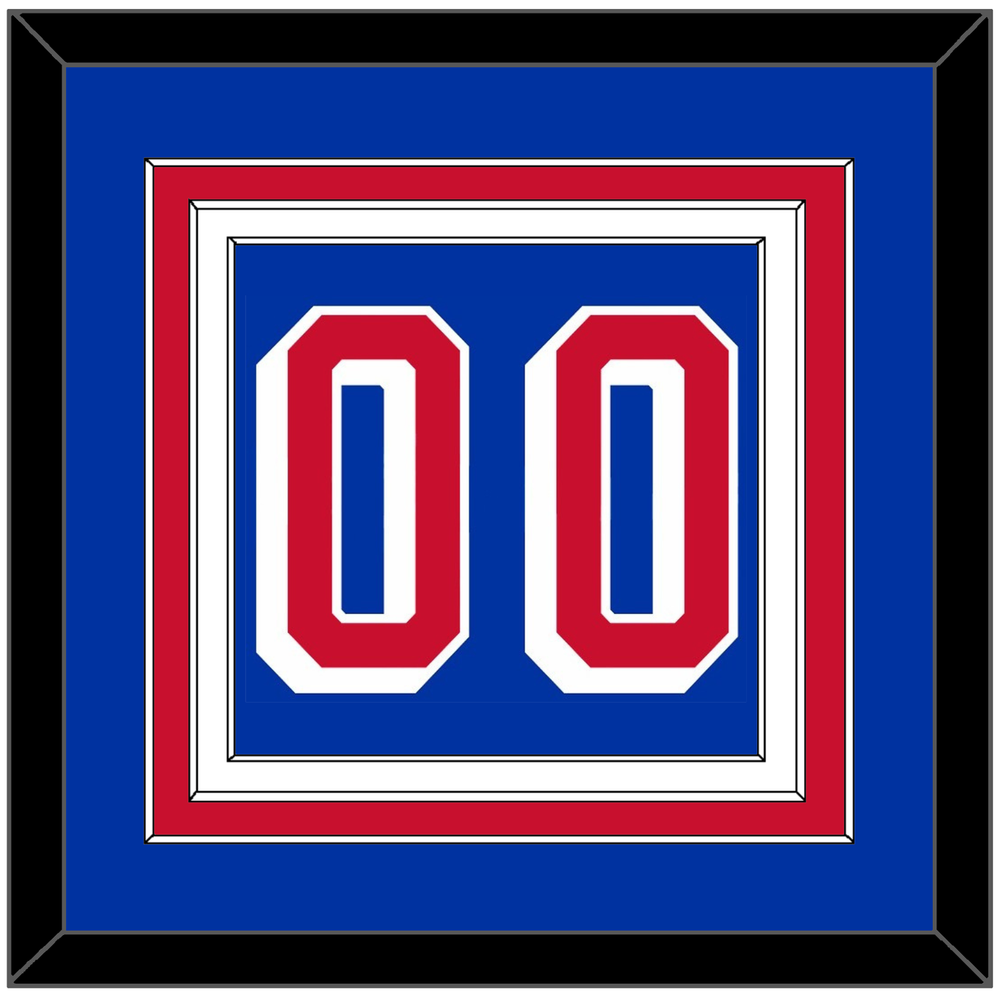 New York Number (Back) - Home Blue (2004-2017) - Premier Tier 2