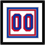 New York Number (Back) - Home White (1978-1990) - Triple Mat 1