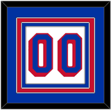 New York Number (Back) - Road White - Triple Mat 2