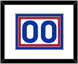 New York Number (Back) - Home White (1976-1978) - Triple Mat 1