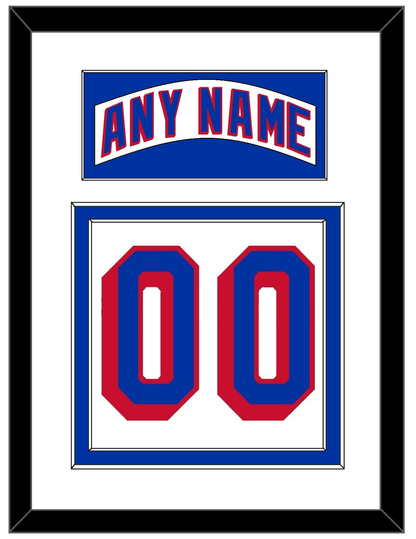 New York Nameplate & Number (Back) - Road White (2004-2017) - Signature Tier 1