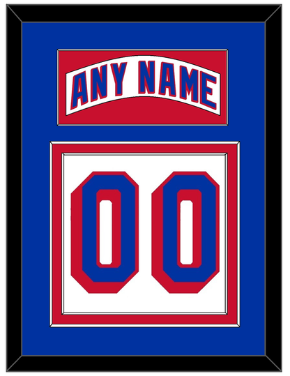 New York Nameplate & Number (Back) - Road White (2004-2017) - Signature Tier 2