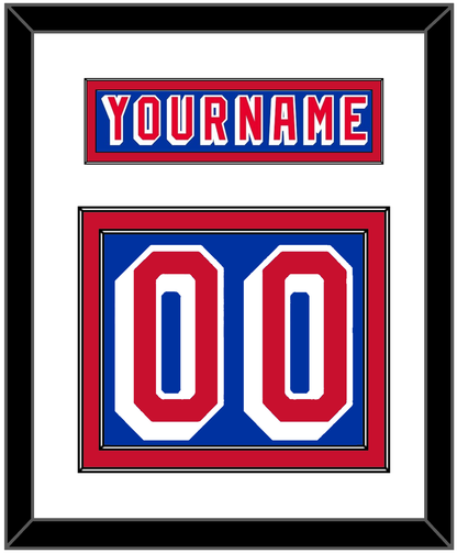 New York Nameplate & Number (Back) - Road Blue (1978-1990) - Signature Tier 1