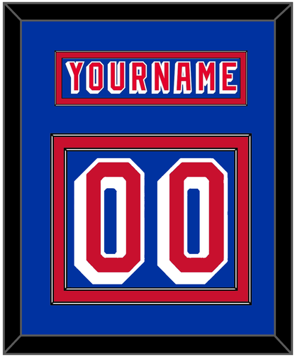 New York Nameplate & Number (Back) - Road Blue (1978-1990) - Signature Tier 2