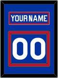 New York Nameplate & Number (Back) - Road Blue (1977-1978) - Double Mat 2