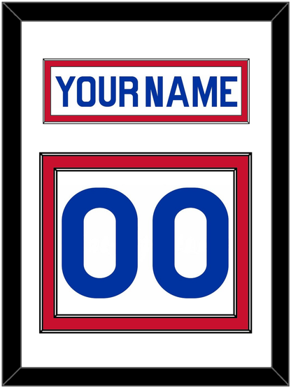 New York Nameplate & Number (Back) - Home White (1976-1978) - Signature Tier 1