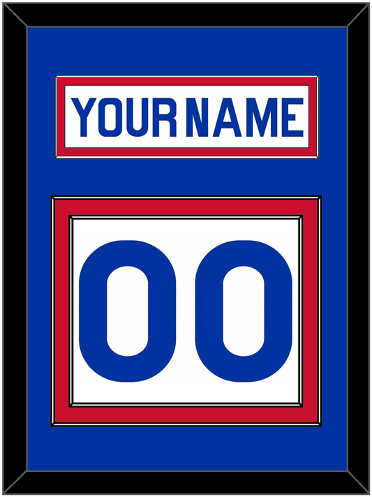 New York Nameplate & Number (Back) - Home White (1976-1978) - Signature Tier 1
