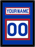 New York Nameplate & Number (Back) - Home White (1976-1978) - Double Mat 1