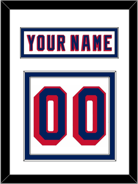 New York Nameplate & Number (Back) - Home White (1970-1976) - Signature Tier 1