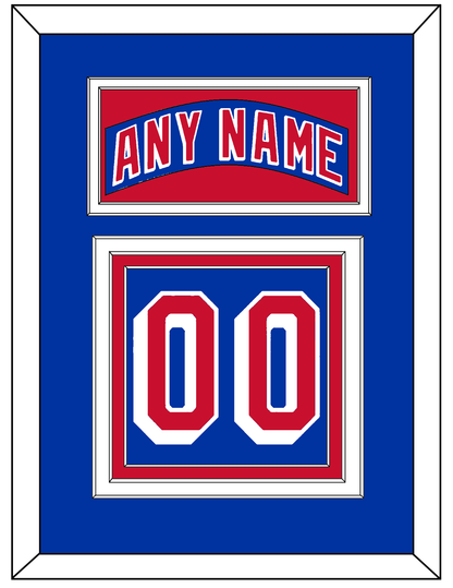 New York Nameplate & Number (Back) - Home Blue (2004-2017) - Premier Tier 2