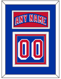 New York Nameplate & Number (Back) - Road Blue (1990-2004) - Triple Mat 2