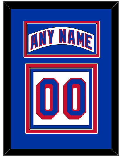 New York Nameplate & Number (Back) - Road White (2004-2017) - Premier Tier 2