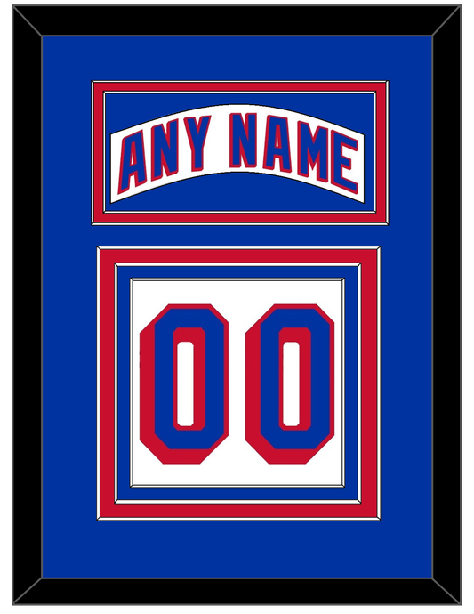 New York Nameplate & Number (Back) - Road White (2004-2017) - Premier Tier 2