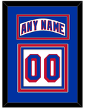 New York Nameplate & Number (Back) - Road White (2004-2017) - Triple Mat 2