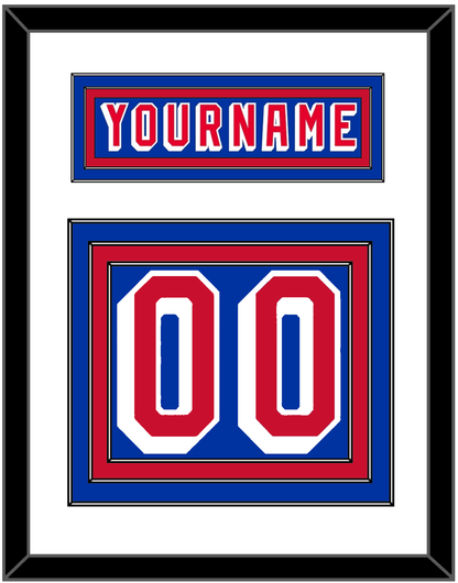 New York Nameplate & Number (Back) - Road Blue (1978-1990) - Premier Tier 1