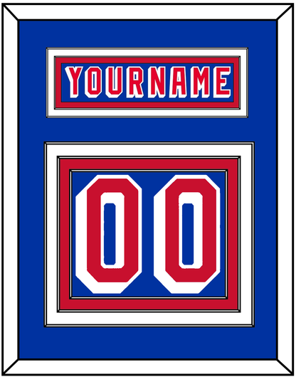 New York Nameplate & Number (Back) - Road Blue (1978-1990) - Premier Tier 2