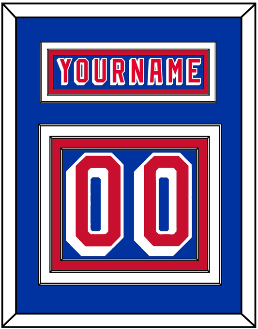 New York Nameplate & Number (Back) - Road Blue (1978-1990) - Premier Tier 2