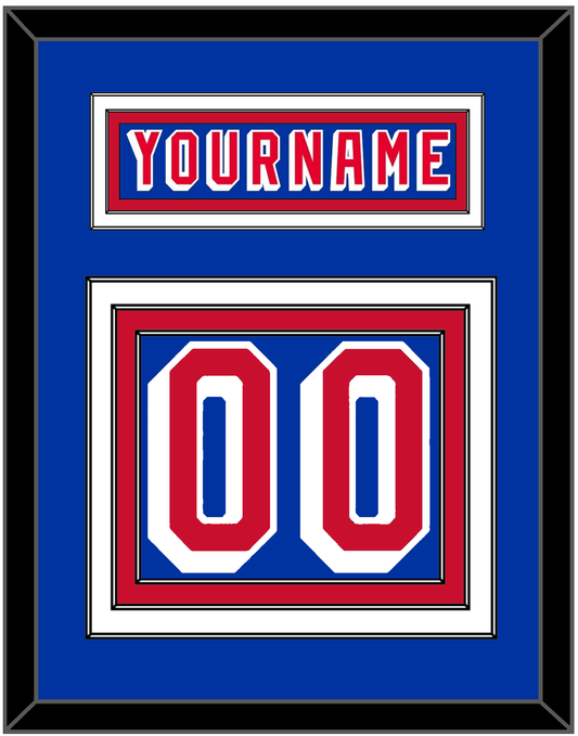 New York Nameplate & Number (Back) - Road Blue (1978-1990) - Premier Tier 2
