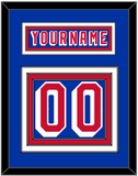 New York Nameplate & Number (Back) - Road Blue (1978-1990) - Triple Mat 2