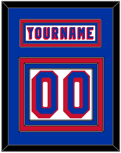 New York Nameplate & Number (Back) - Home White (1978-1990) - Premier Tier 2