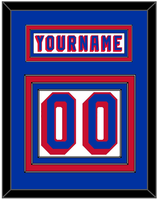 New York Nameplate & Number (Back) - Home White (1978-1990) - Premier Tier 2