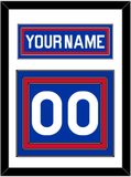 New York Nameplate & Number (Back) - Road Blue (1977-1978) - Triple Mat 1