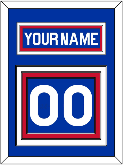 New York Nameplate & Number (Back) - Road Blue (1977-1978) - Premier Tier 2