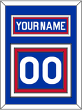 New York Nameplate & Number (Back) - Road Blue (1977-1978) - Triple Mat 2