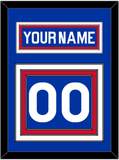 New York Nameplate & Number (Back) - Road Blue (1977-1978) - Triple Mat 2