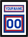 New York Nameplate & Number (Back) - Home White (1976-1978) - Triple Mat 1