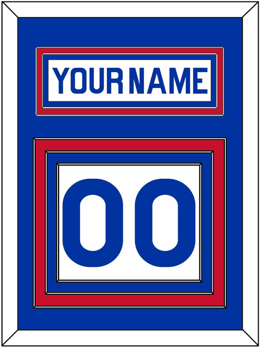 New York Nameplate & Number (Back) - Home White (1976-1978) - Premier Tier 2