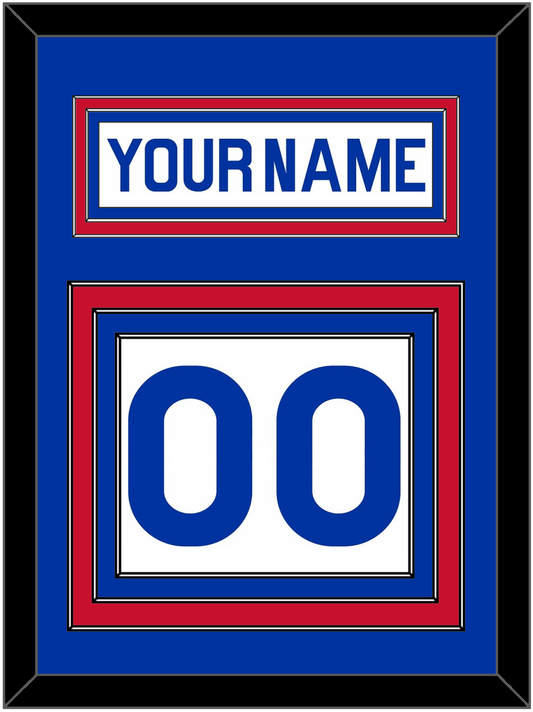 New York Nameplate & Number (Back) - Home White (1976-1978) - Premier Tier 2