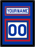 New York Nameplate & Number (Back) - Home White (1976-1978) - Triple Mat 2