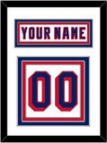 New York Nameplate & Number (Back) - Home White (1970-1976) - Triple Mat 1