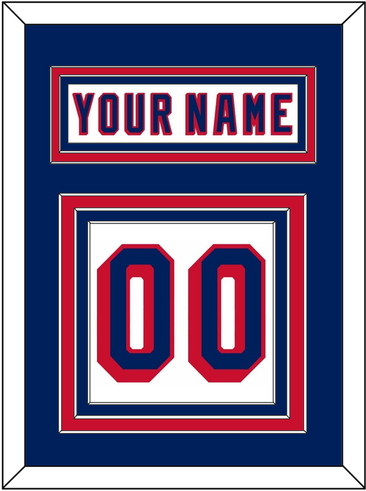 New York Nameplate & Number (Back) - Home White (1970-1976) - Premier Tier 2