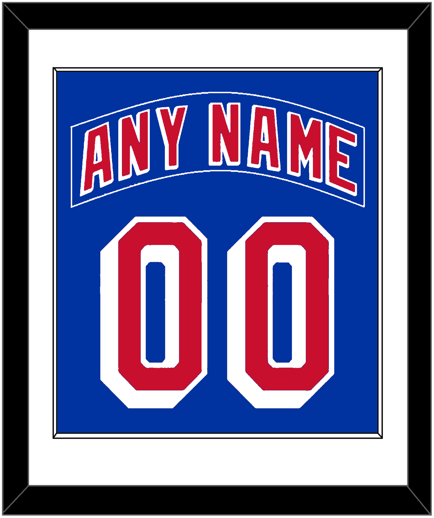 New York Nameplate & Number (Back) Combined - Home Blue - Essential Tier 1