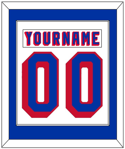 New York Nameplate & Number (Back) Combined - Home White (1978-1990) - Essential Tier 1