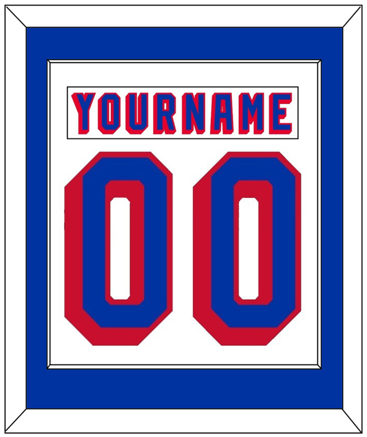 New York Nameplate & Number (Back) Combined - Home White (1978-1990) - Essential Tier 1
