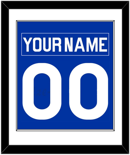 New York Nameplate & Number (Back) Combined - Road Blue (1977-1978) - Essential Tier 1