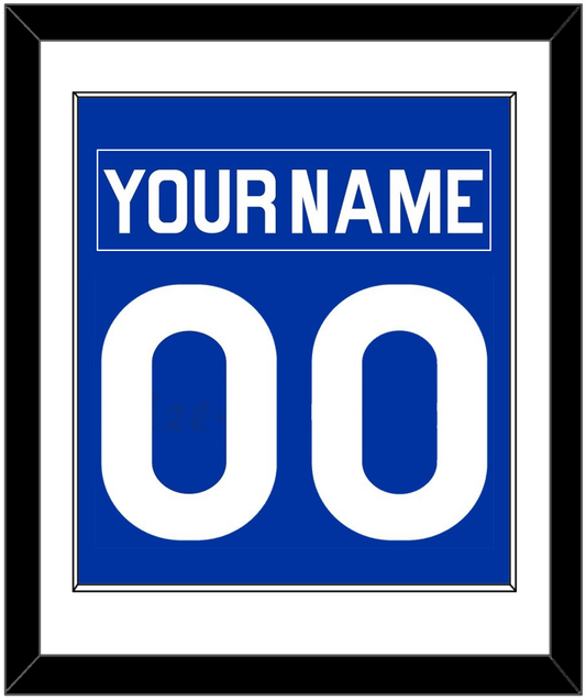 New York Nameplate & Number (Back) Combined - Road Blue (1977-1978) - Essential Tier 1