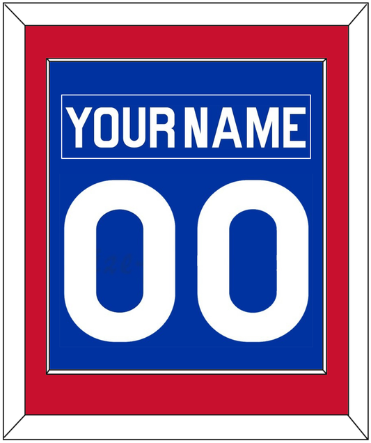 New York Nameplate & Number (Back) Combined - Road Blue (1977-1978) - Essential Tier 2